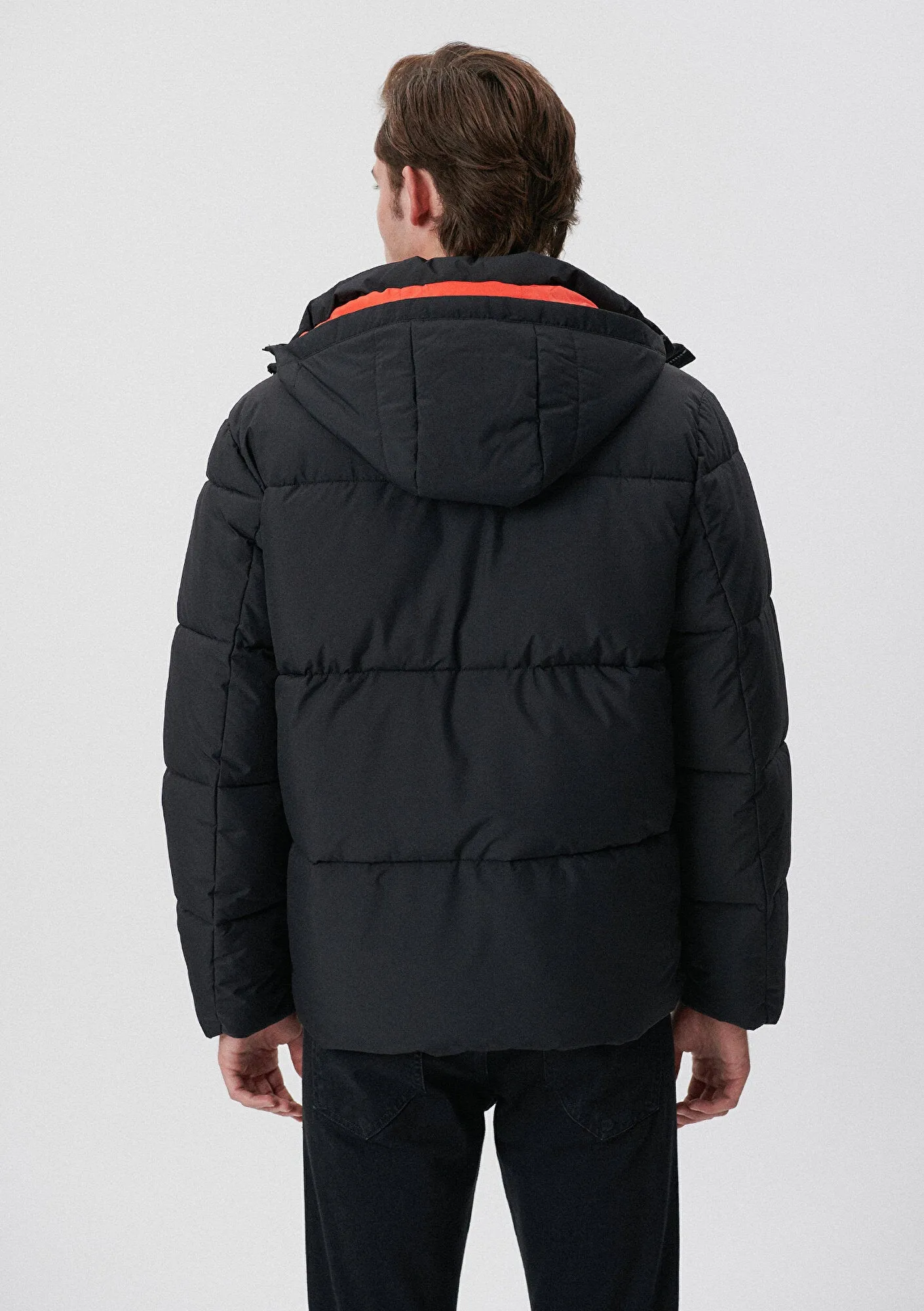 Hooded Black Puffer Jacket