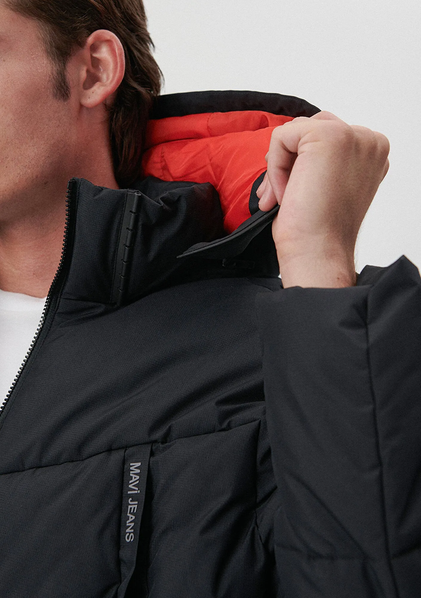 Hooded Black Puffer Jacket