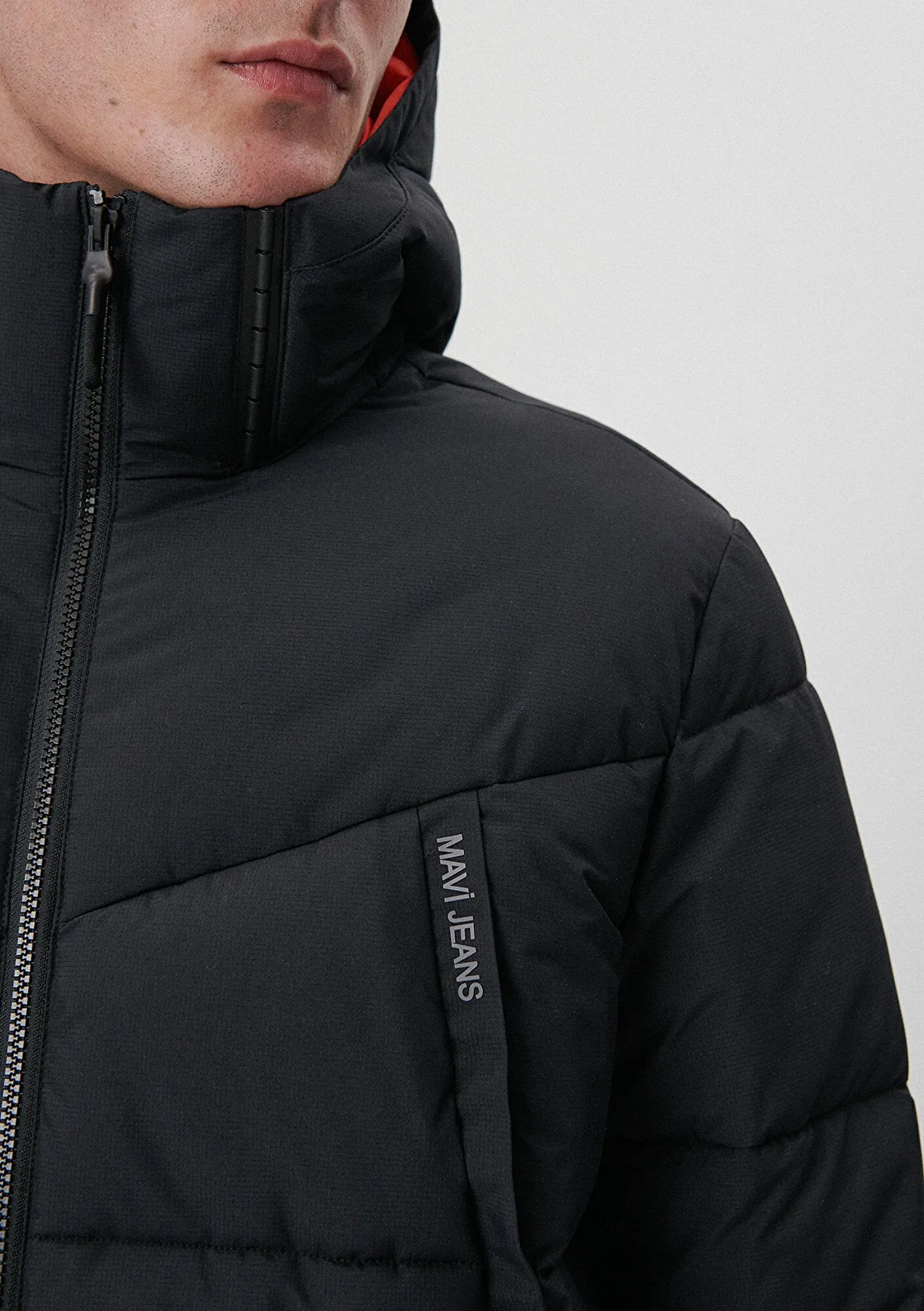 Hooded Black Puffer Jacket