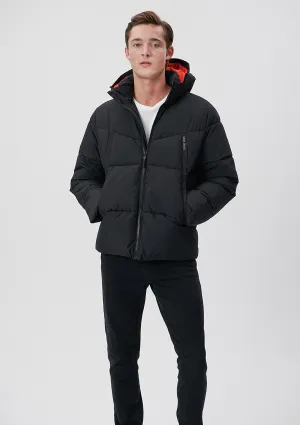Hooded Black Puffer Jacket