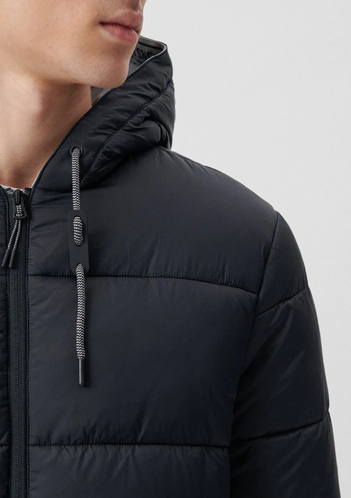Hooded Black Puffer Jacket