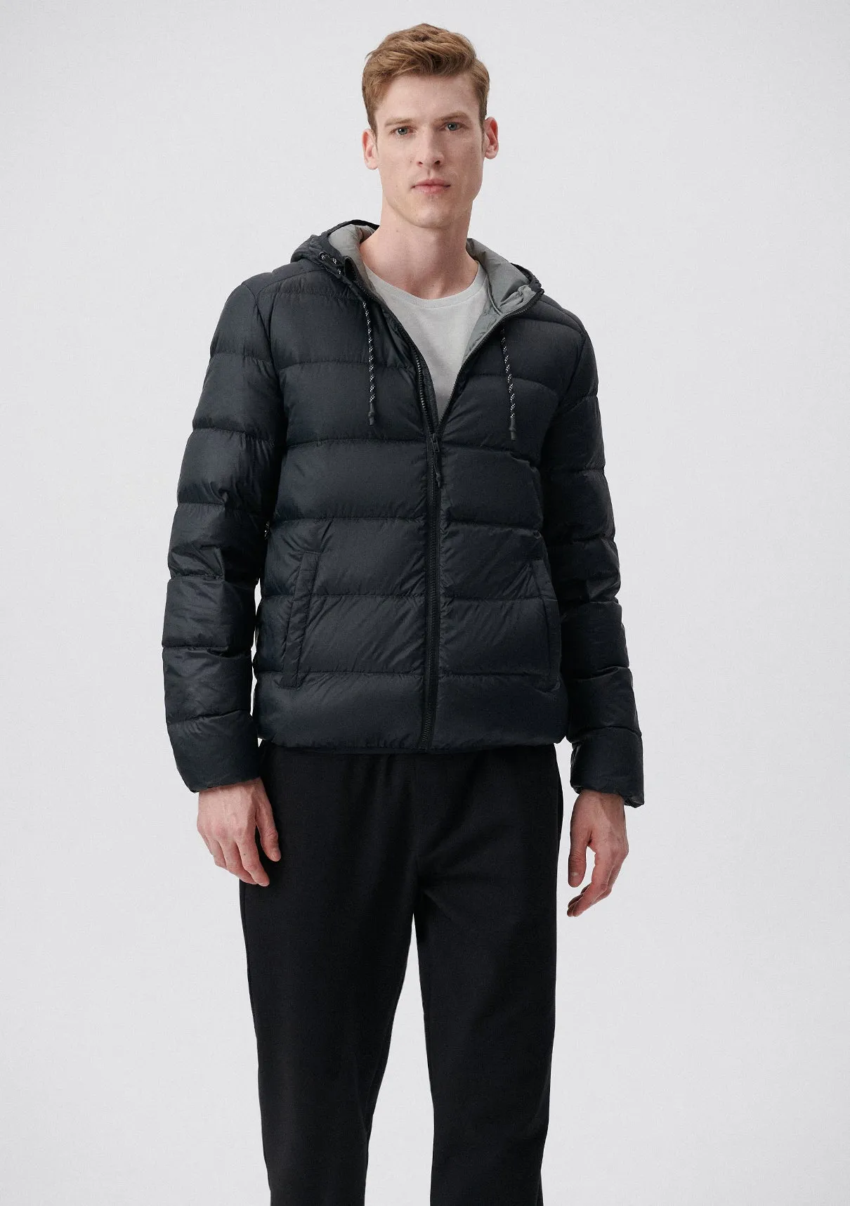 Hooded Black Puffer Jacket
