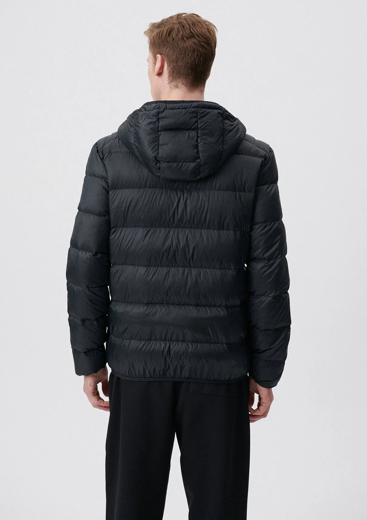 Hooded Black Puffer Jacket