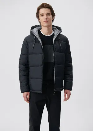 Hooded Black Puffer Jacket
