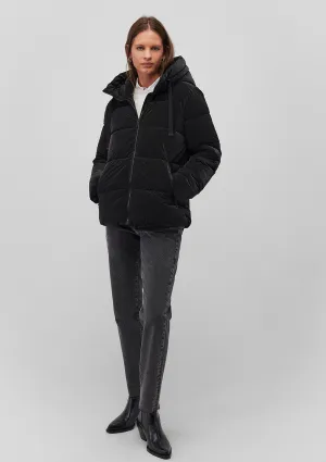 Hooded Black Puffer Jacket