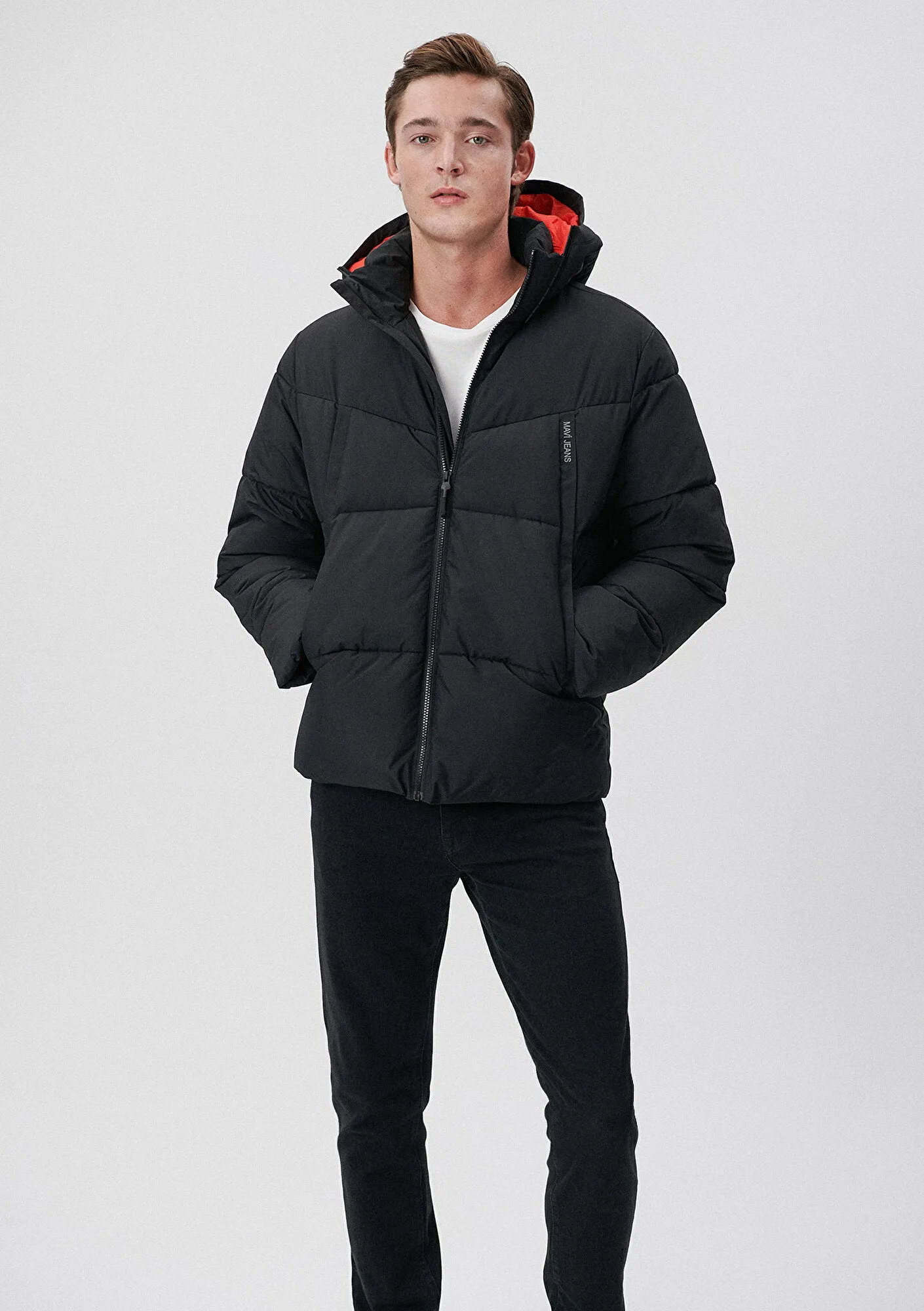 Hooded Black Puffer Jacket