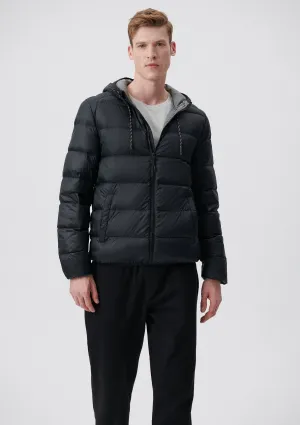 Hooded Black Puffer Jacket