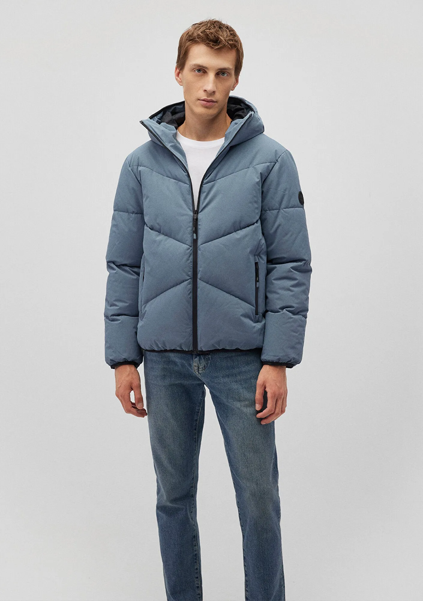 Hooded Blue Jacket