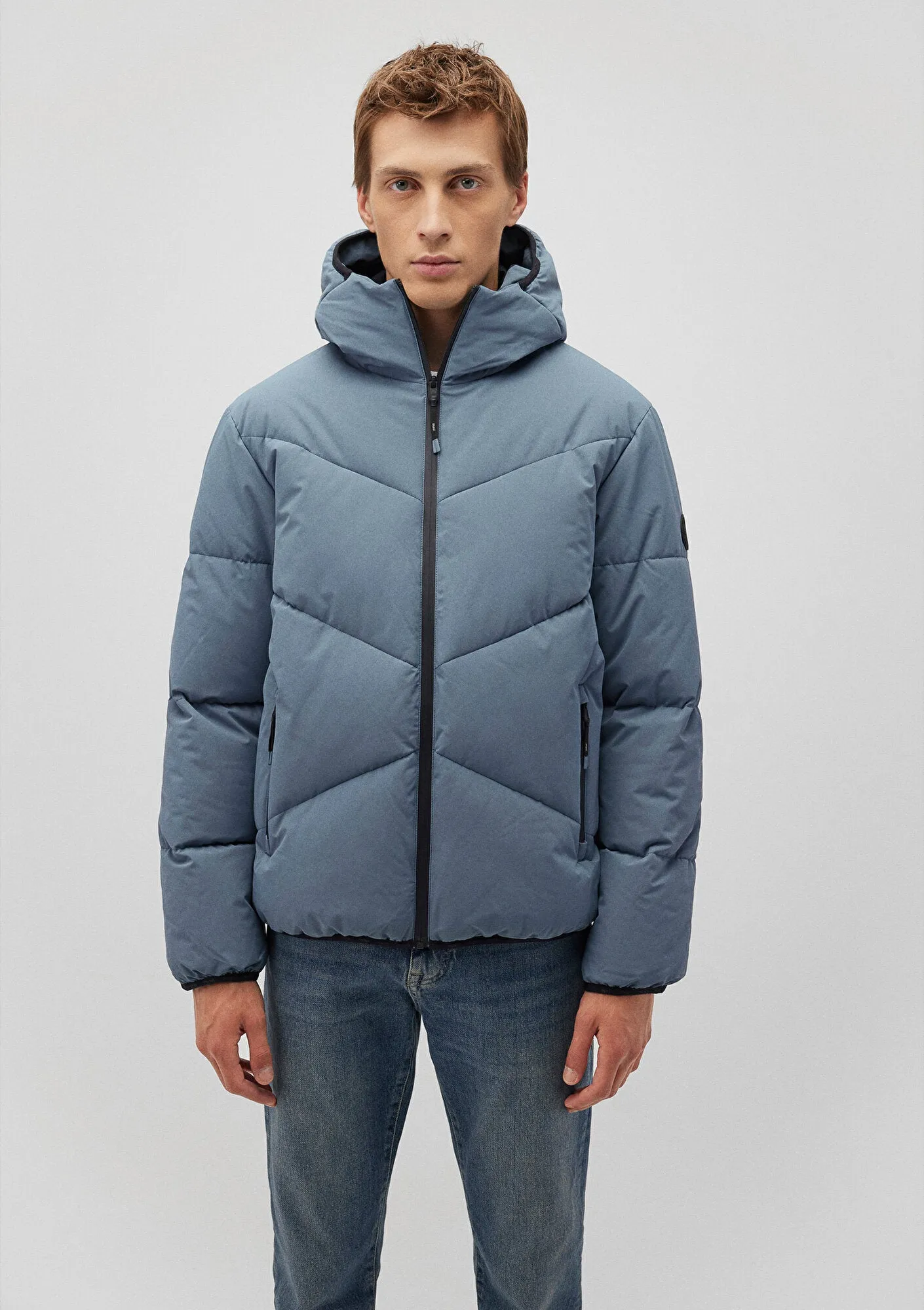 Hooded Blue Jacket