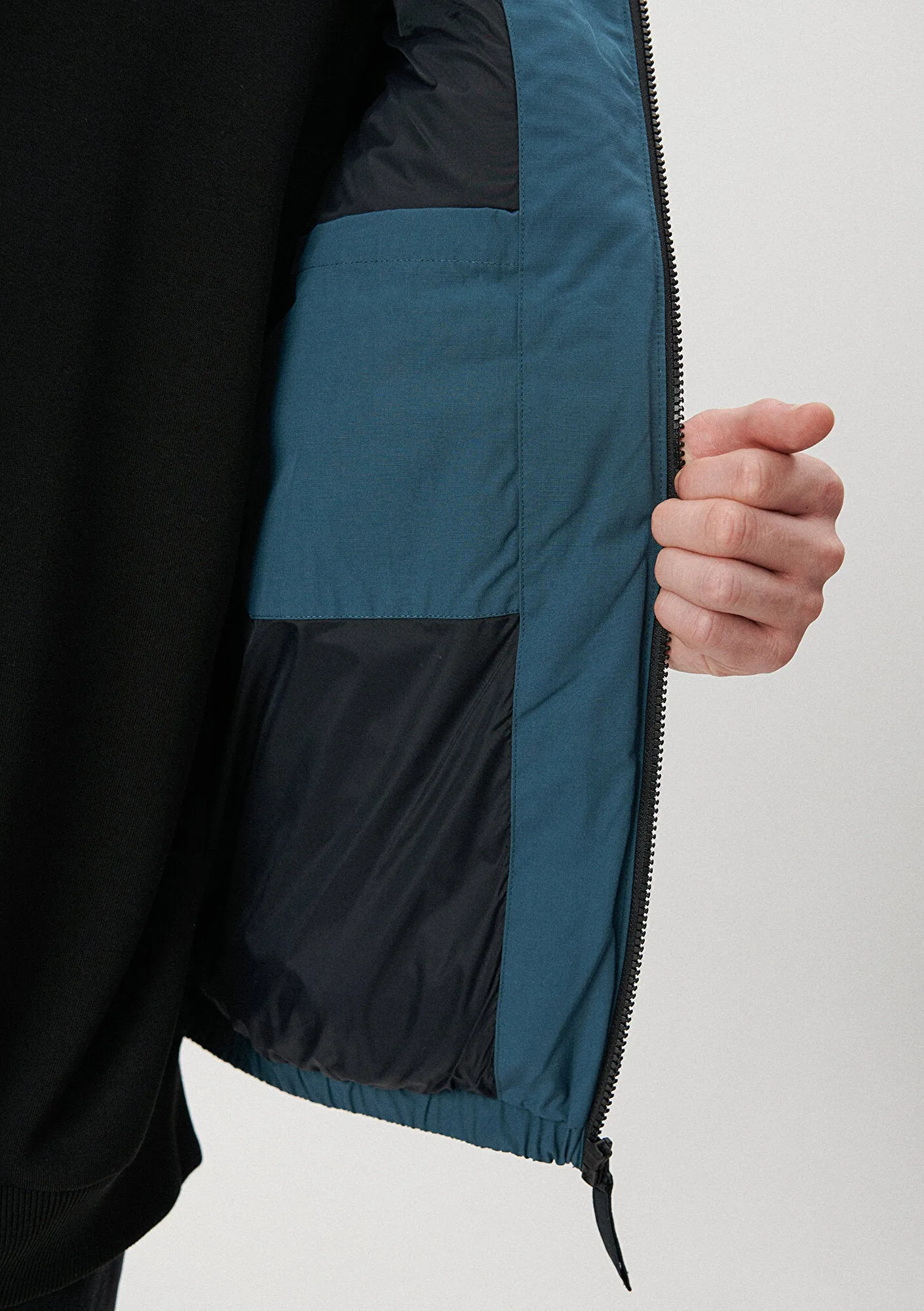 Hooded Blue Puffer Vest