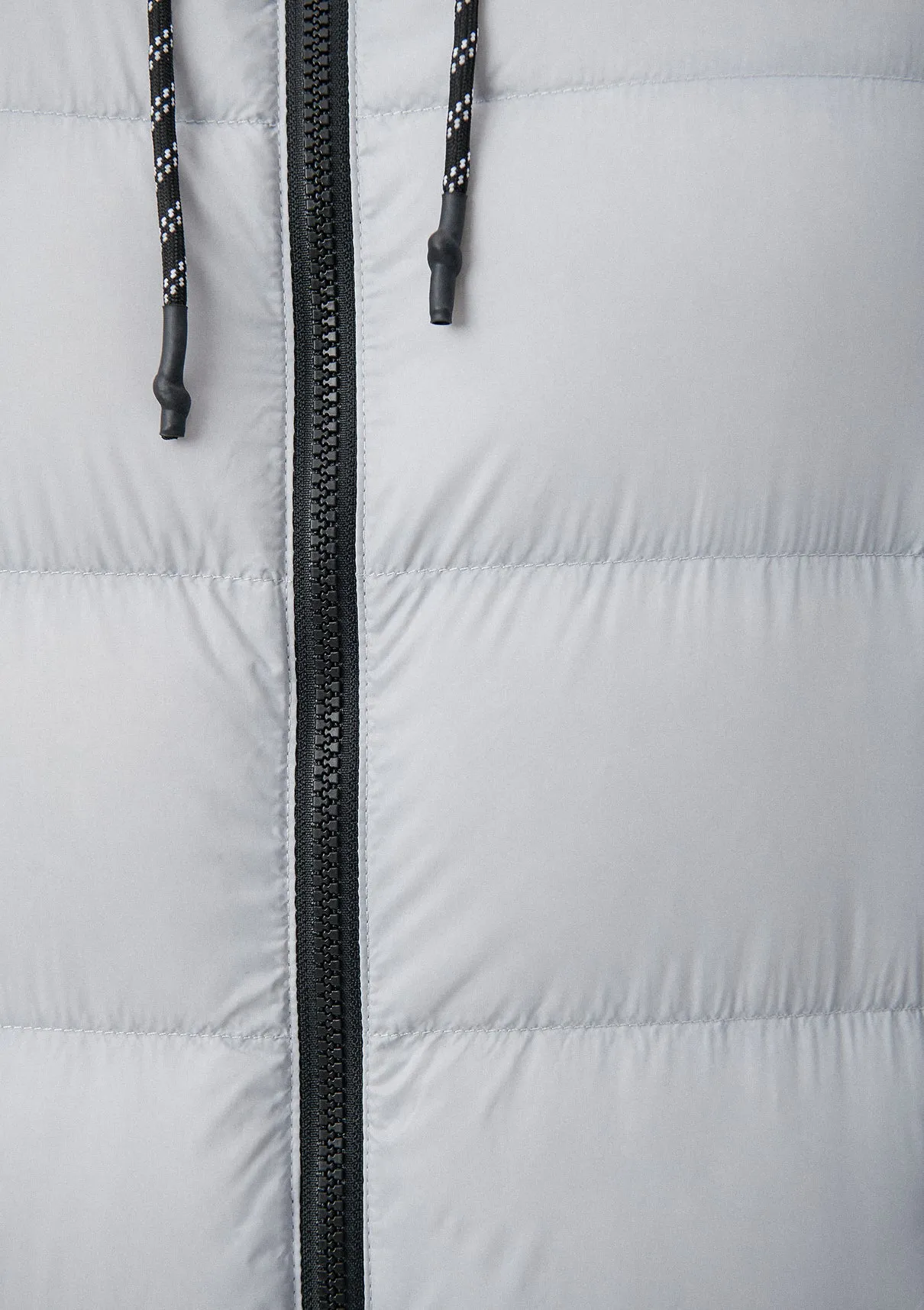 Hooded Grey Puffer Jacket