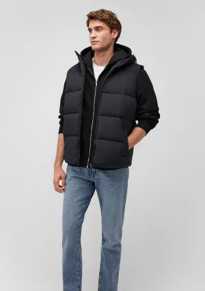 Hooded Grey Puffer Vest