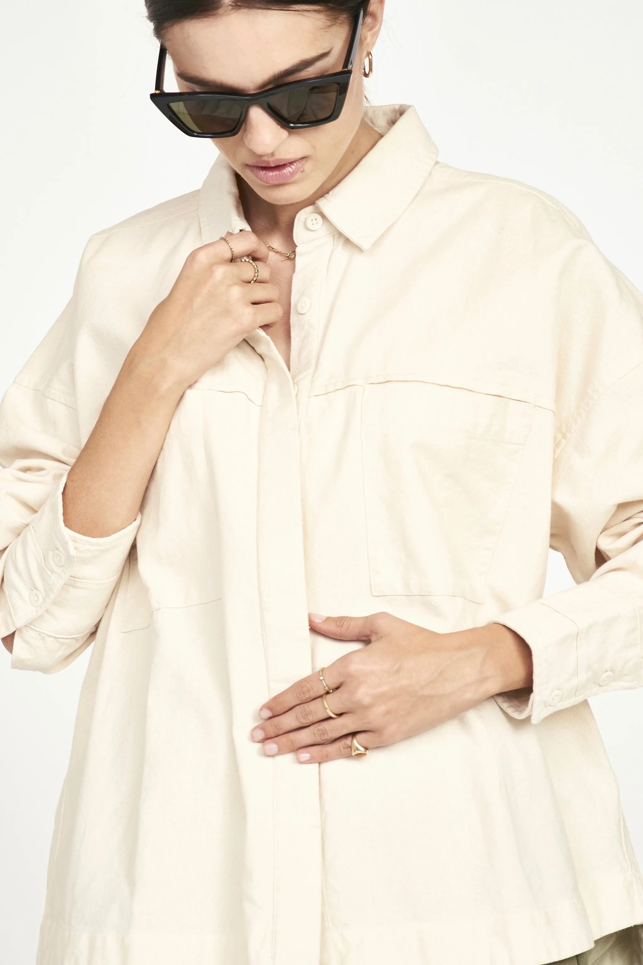 Huron Work Shirt in Bone