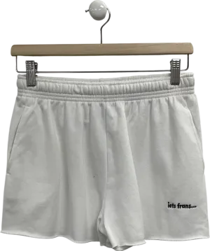 iets frans White Mini Jogger Shorts UK L