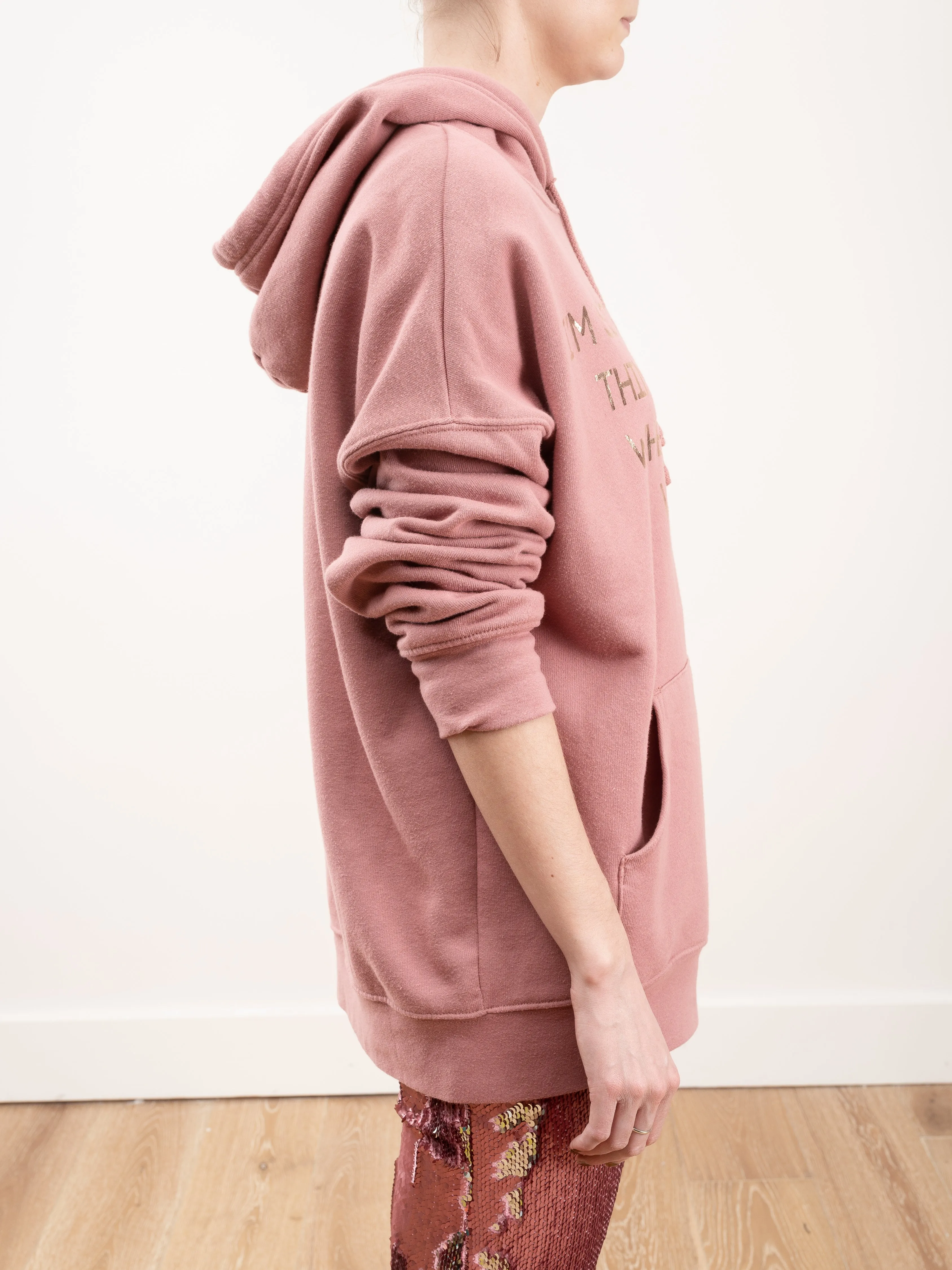 i'm sorry hoodie - mauve
