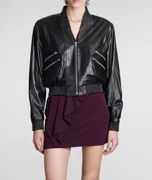 IRO Leather Bomber Jacket