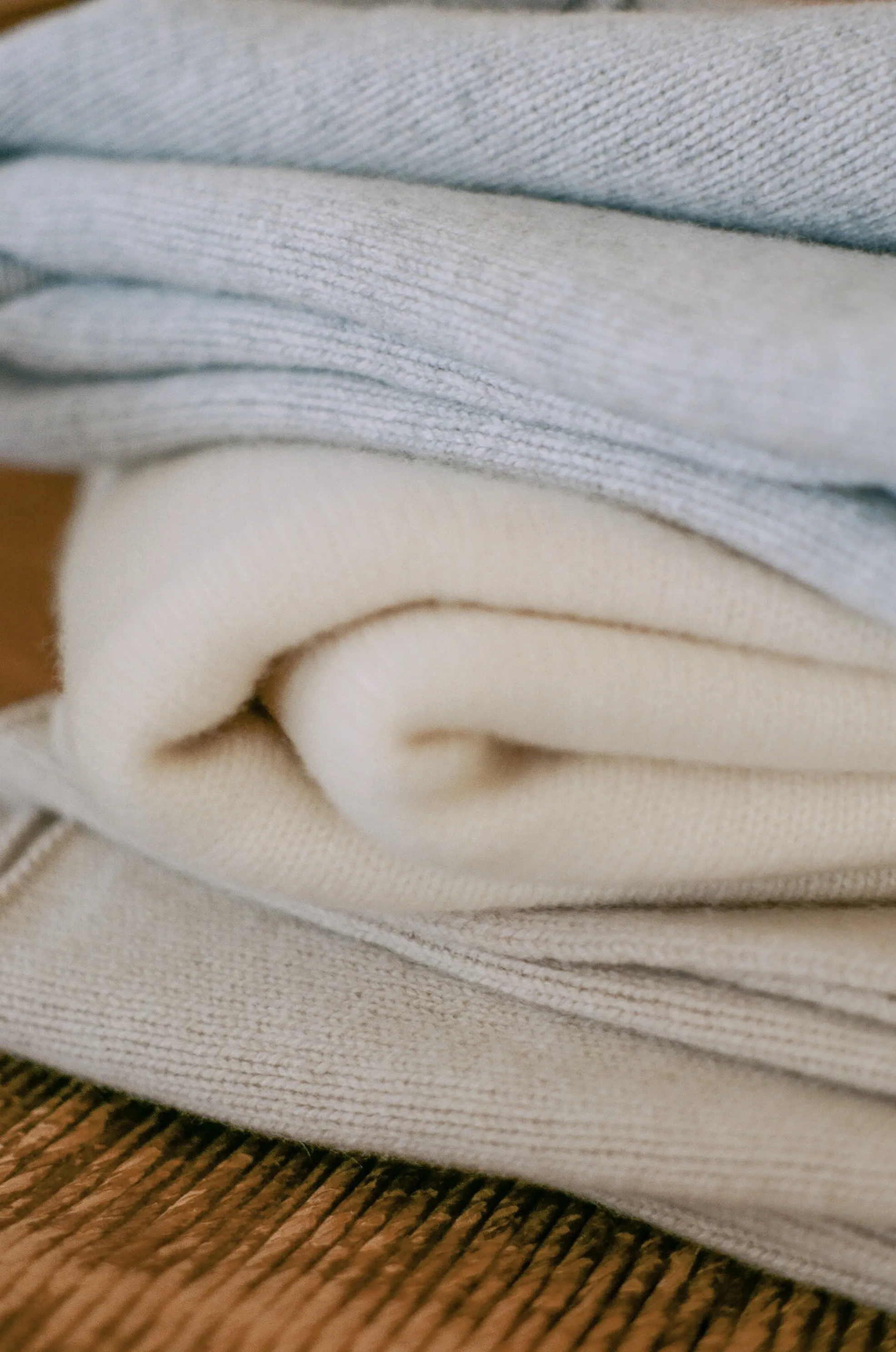 Italian Cashmere Jersey Knit Baby / Travel Blanket - Smoke