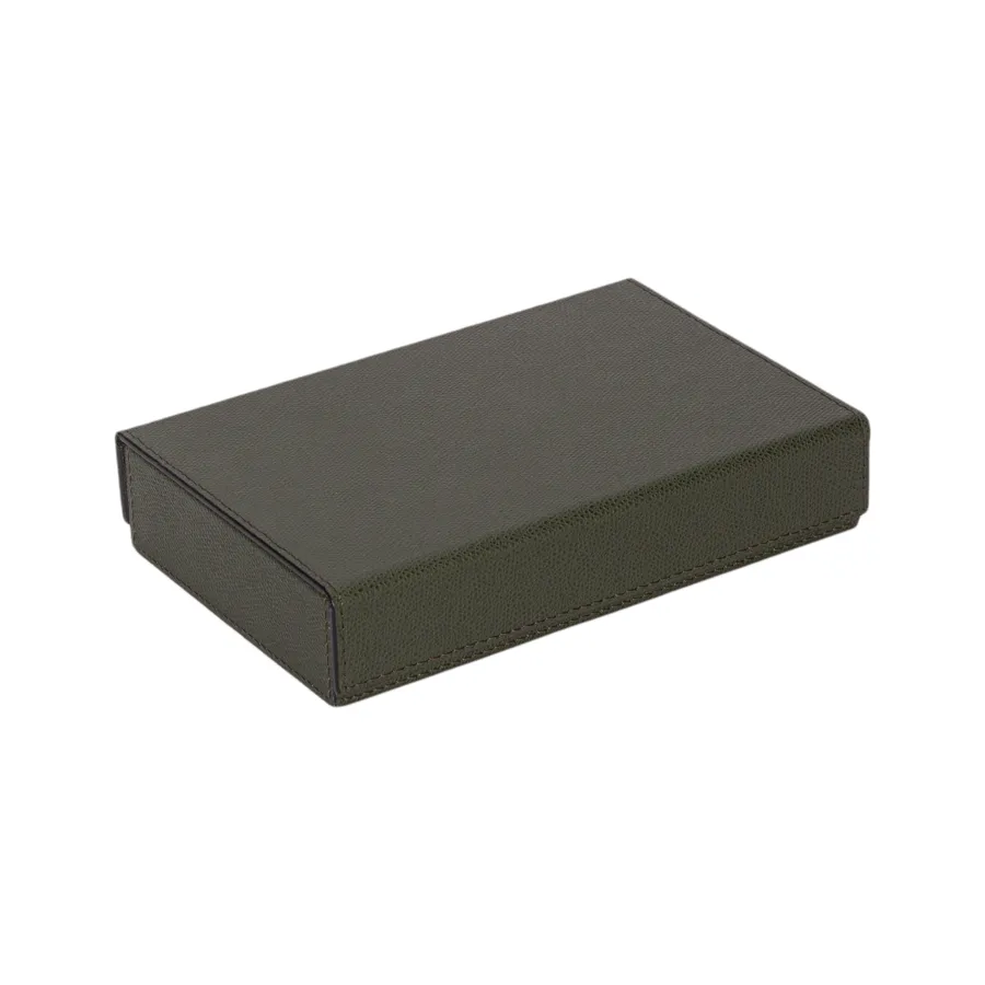 Italian Leather Domino Set by Giobagnara