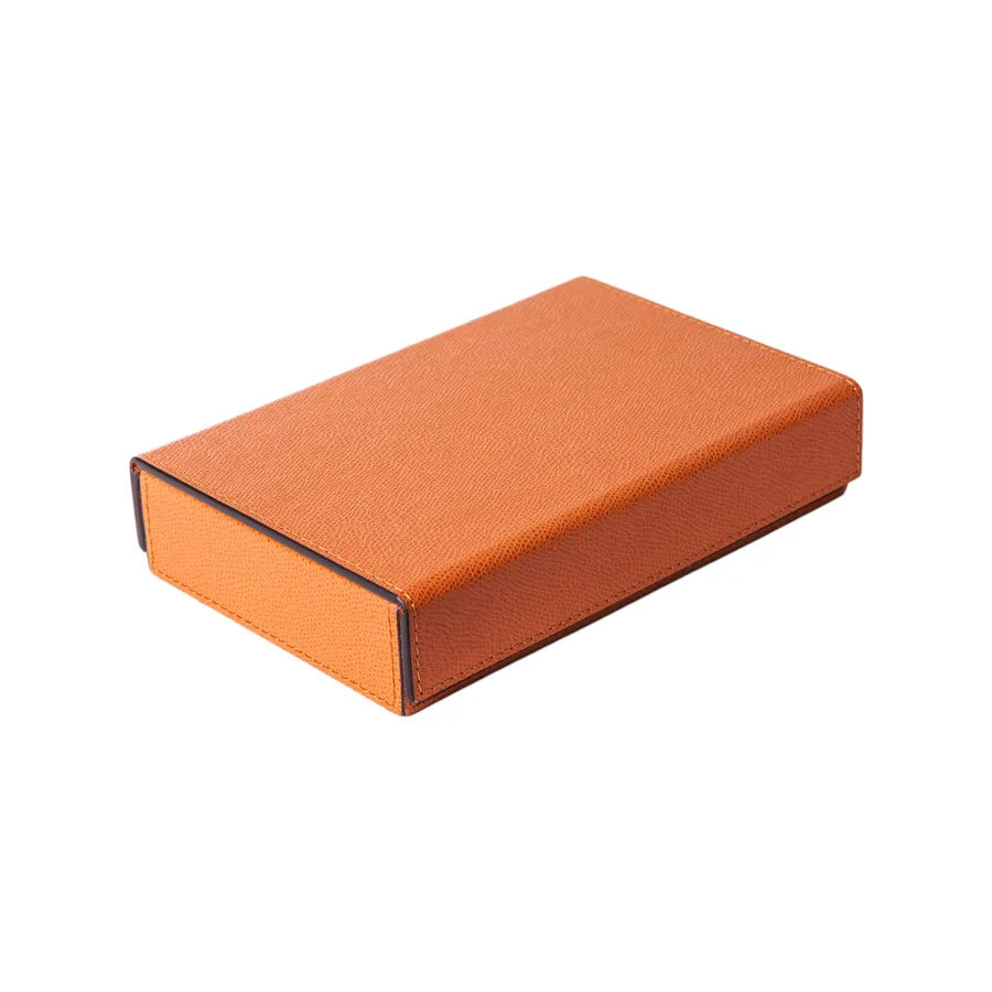 Italian Leather Domino Set by Giobagnara