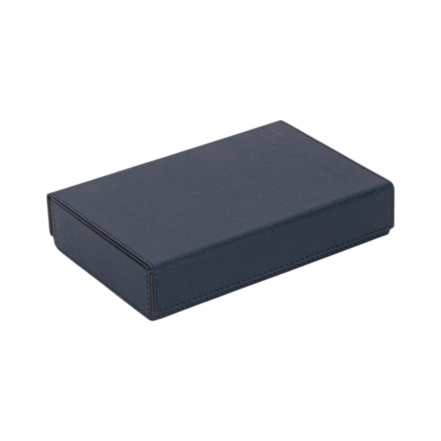 Italian Leather Domino Set by Giobagnara