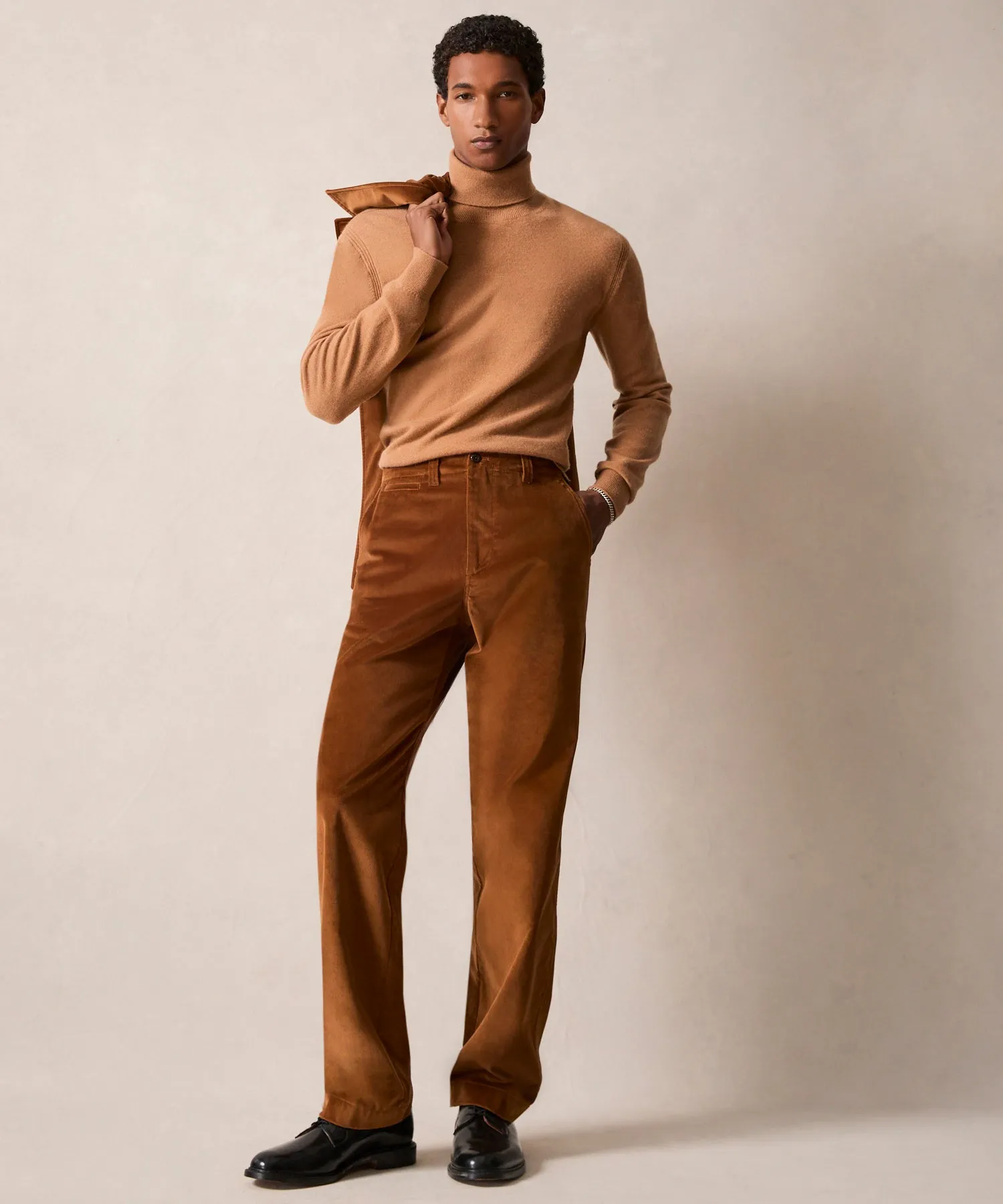 Italian Relaxed Velvet Trouser