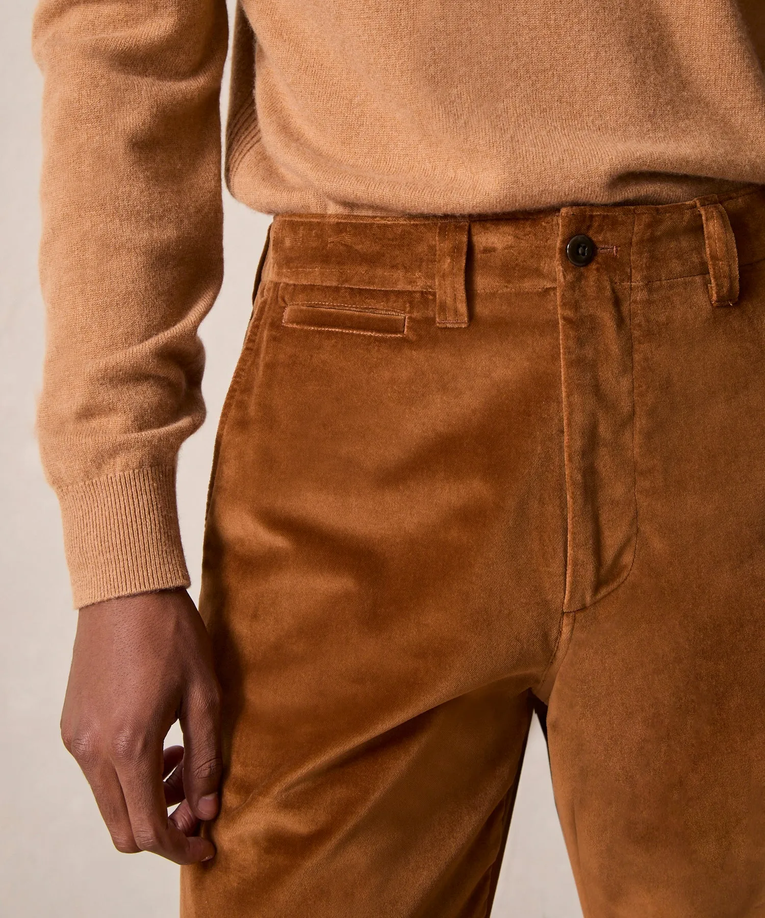 Italian Relaxed Velvet Trouser