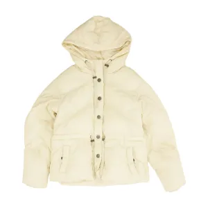 Ivory Solid Puffer Coat