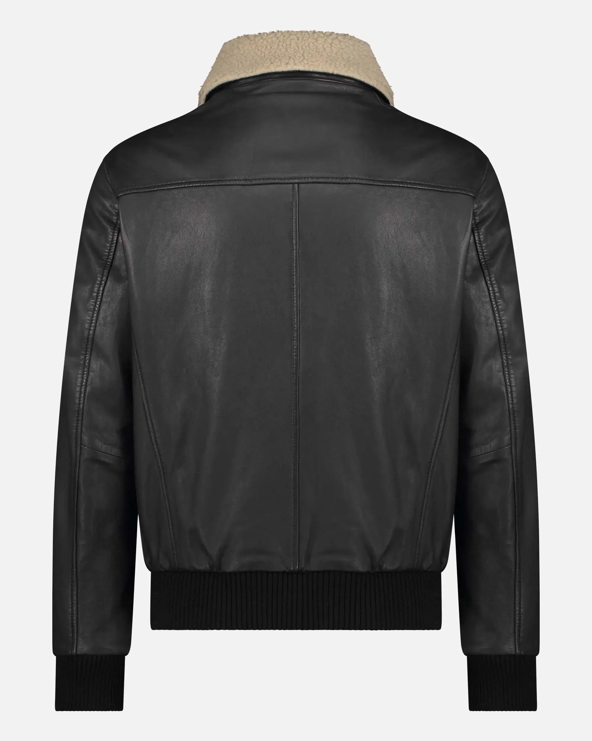 Jackson | Shearling Leather Bomber Jacket