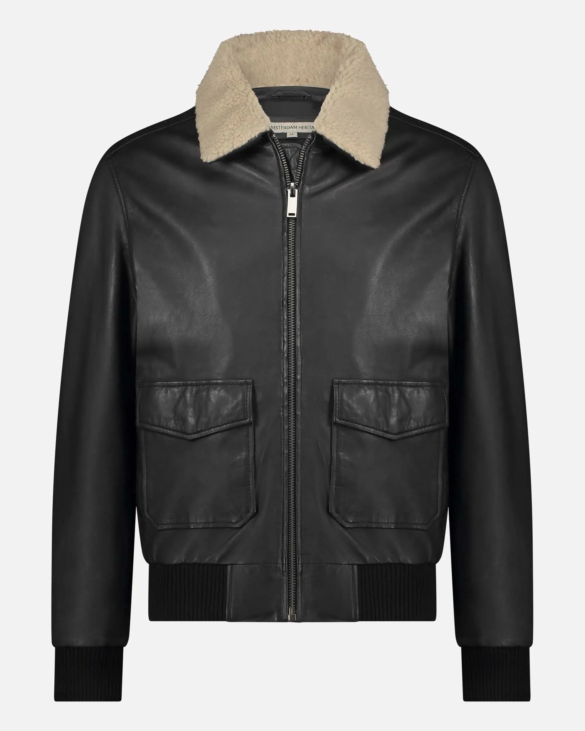 Jackson | Shearling Leather Bomber Jacket