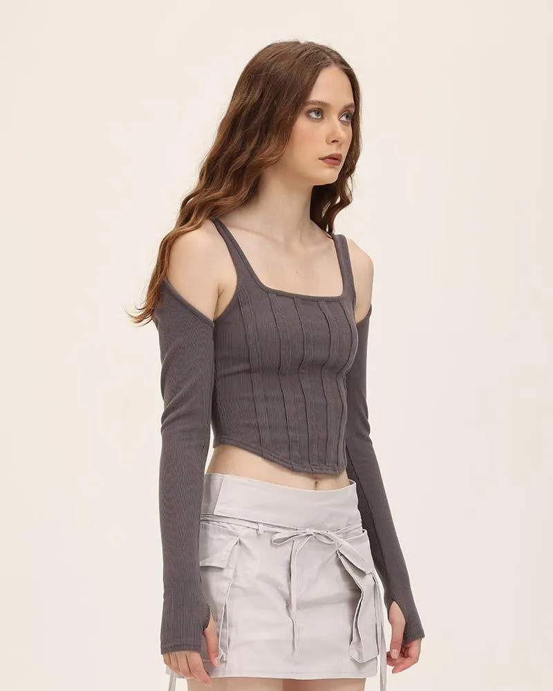 Jaunty Corset Top with Gloves