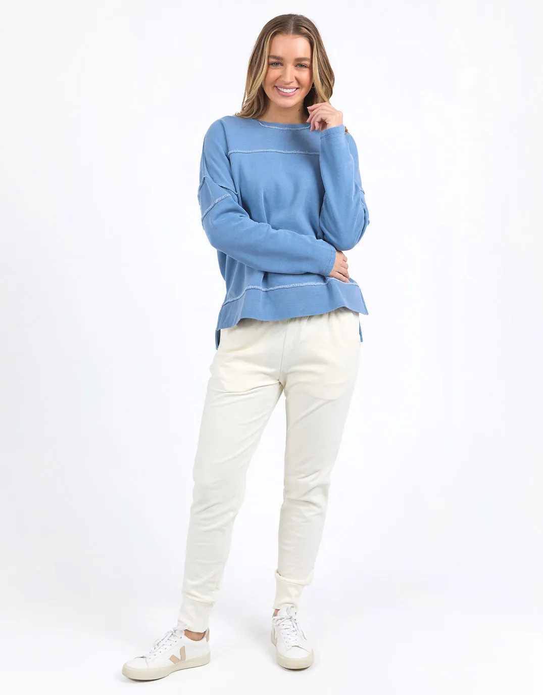Jayne Throw On Fleece - Coronet Blue