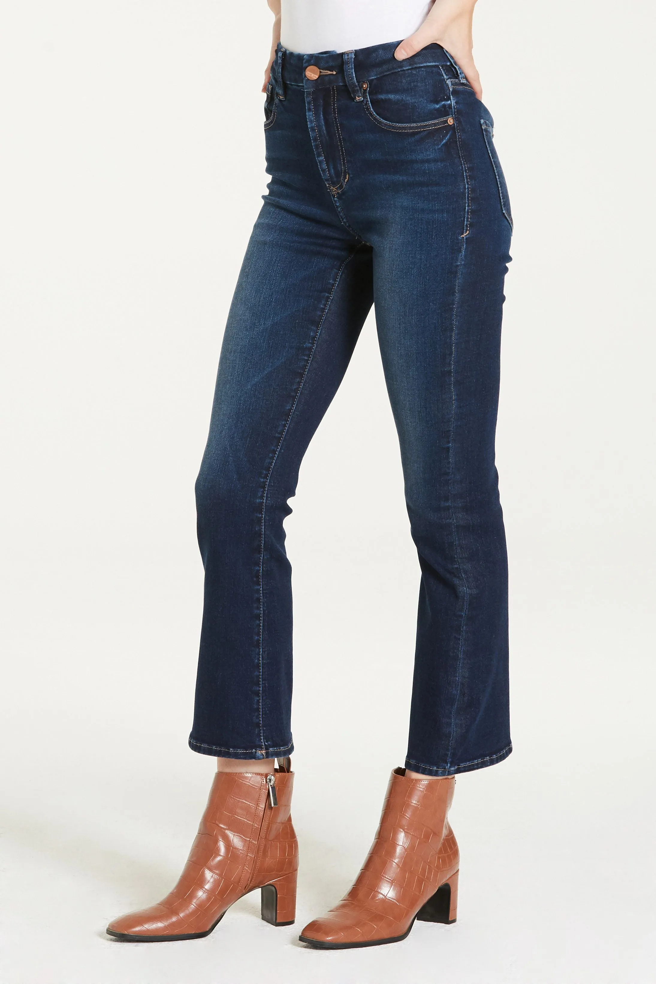 Jeanne Cropped Flare Jean