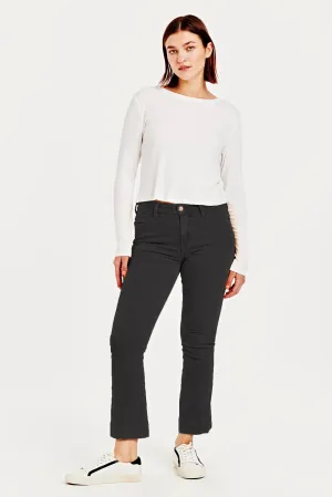 Jeanne Cropped Flare Jean
