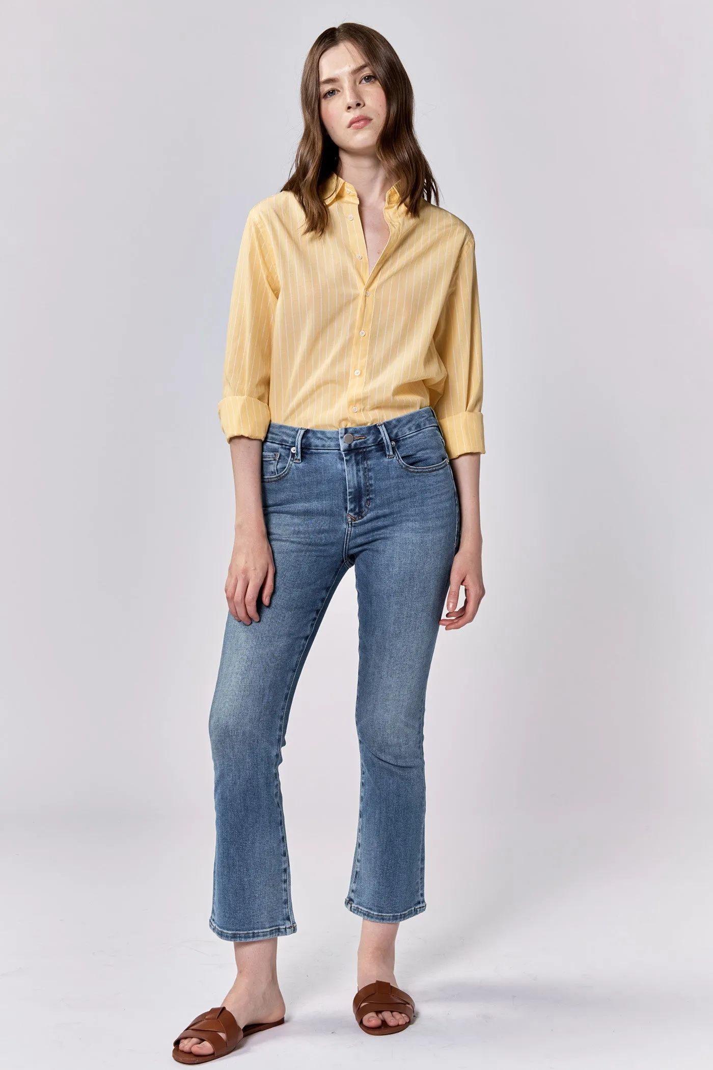 Jeanne Cropped Flare Jean