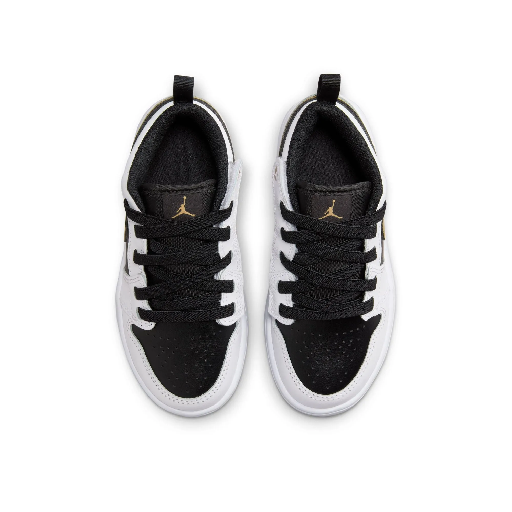 Jordan - Boy - PS Jordan 1 Low Alt - White/Metallic Gold/Black