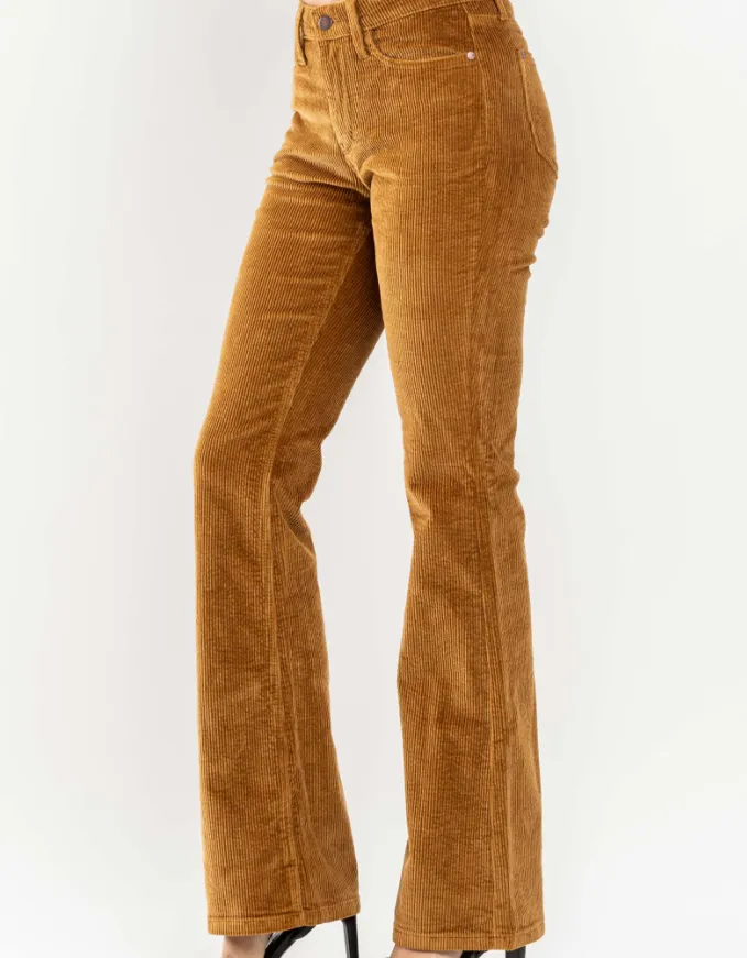 Judy Blue Mid Rise Bootcut Corduroy Pants
