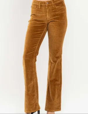 Judy Blue Mid Rise Bootcut Corduroy Pants