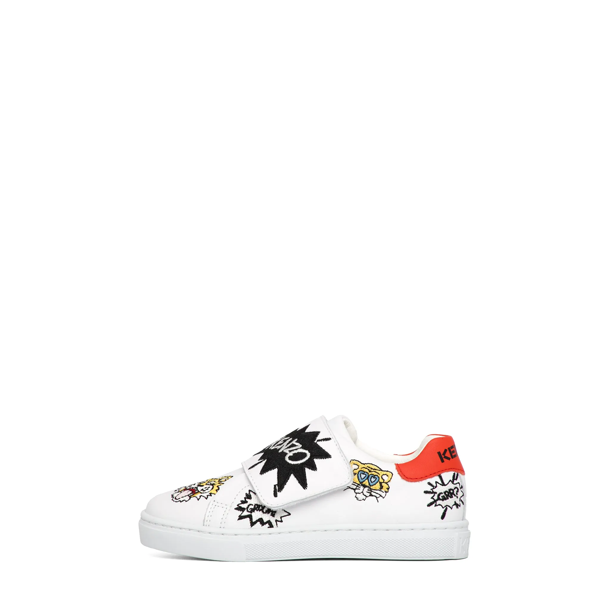Kenzo Kids Multi-Logo Velcro Strap Sneakers