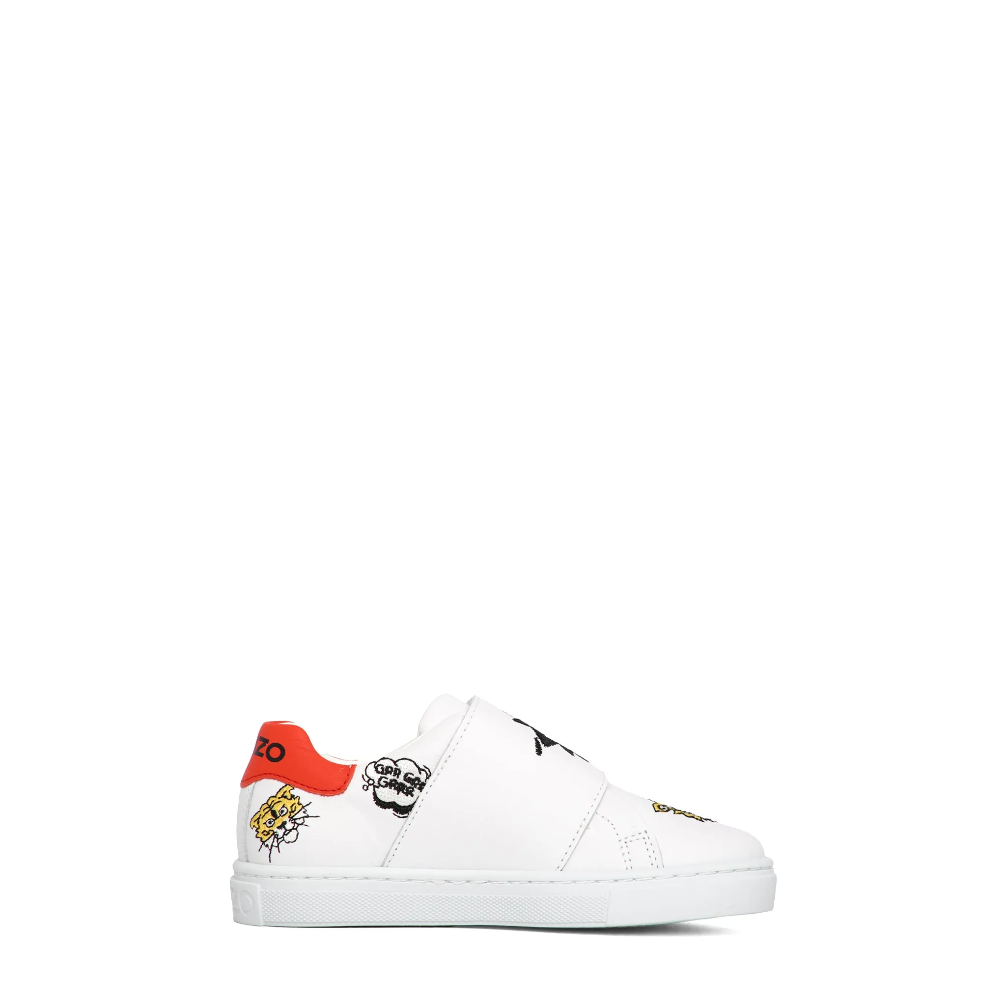 Kenzo Kids Multi-Logo Velcro Strap Sneakers