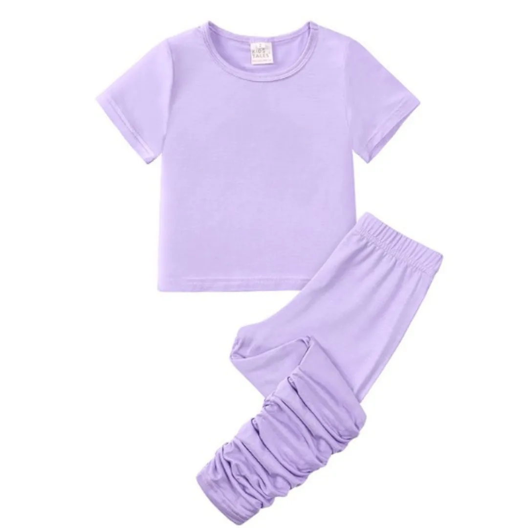 Kids Tales Slim Fit Loungewear - Lilac