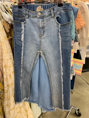 Kids Two Tone Denim Pants