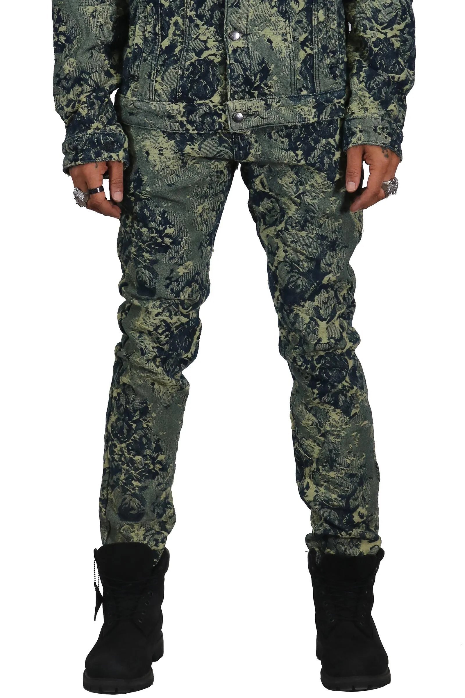 KLP-KP4470-Premium Heavy Print Denim Pants