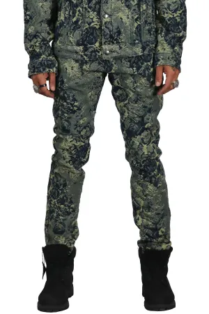 KLP-KP4470-Premium Heavy Print Denim Pants