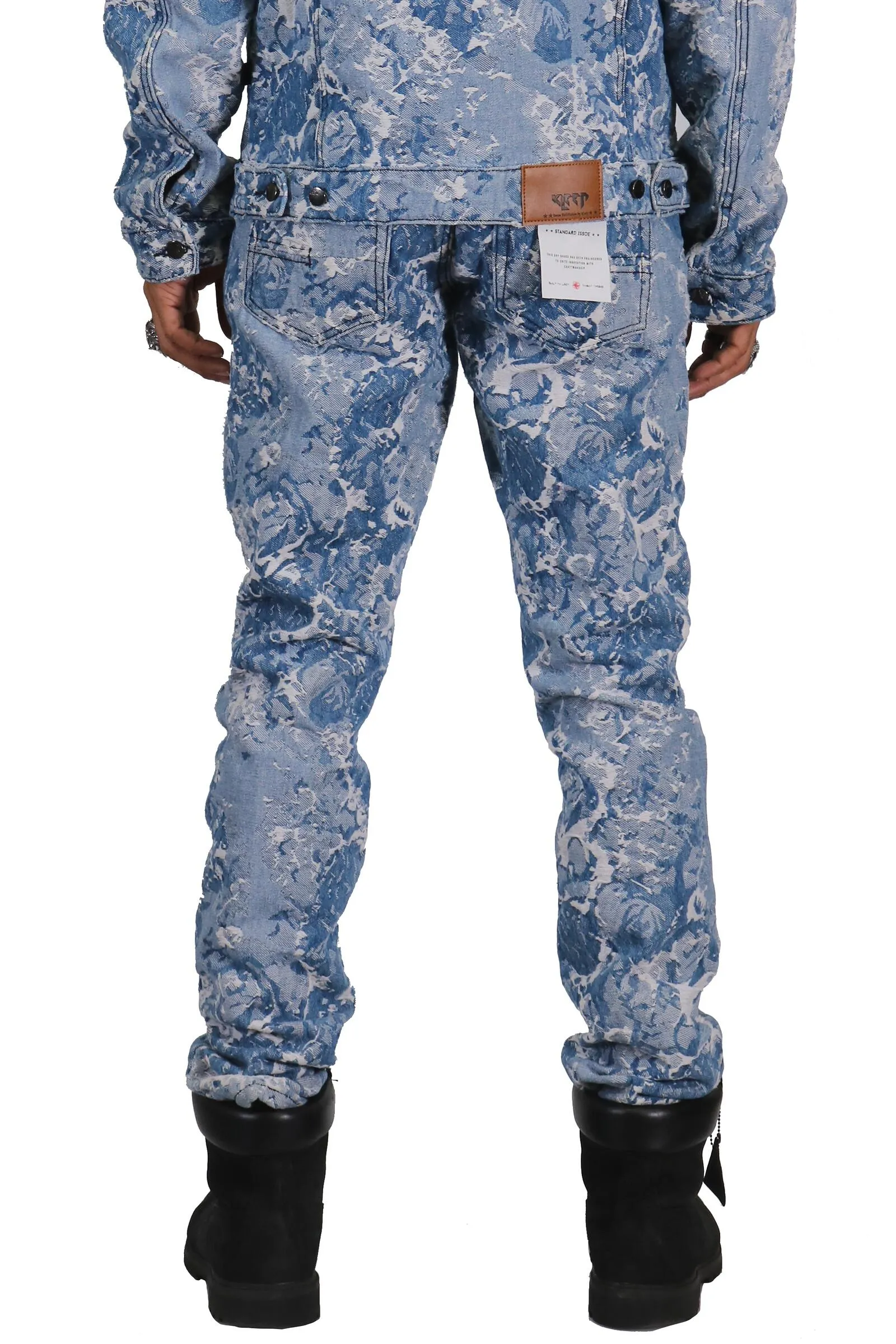 KLP-KP4470-Premium Heavy Print Denim Pants