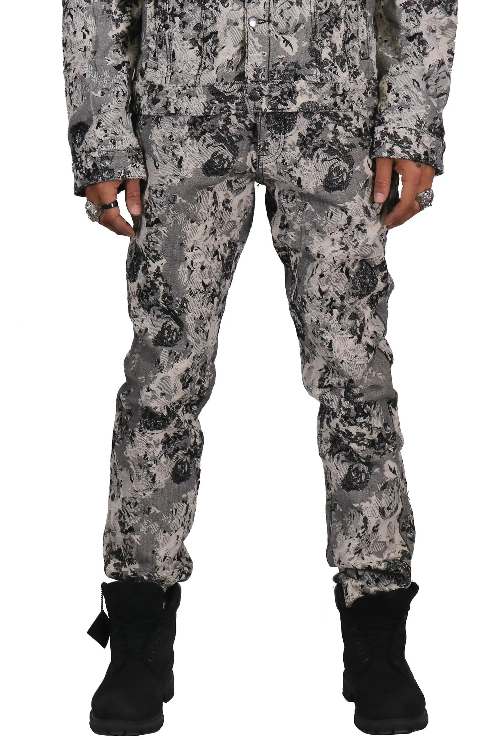 KLP-KP4470-Premium Heavy Print Denim Pants