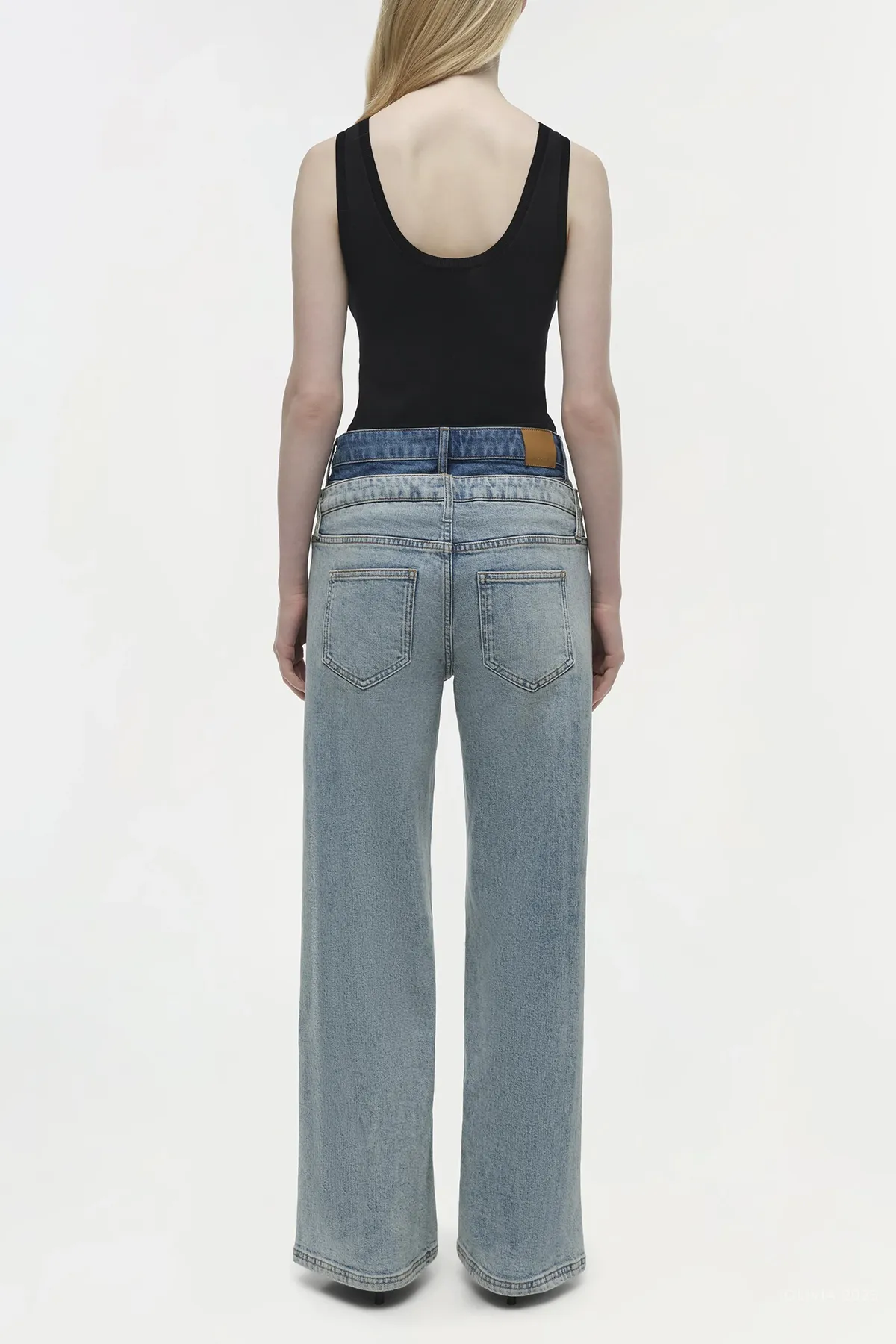 Kove Double Waistband Jean in Blue
