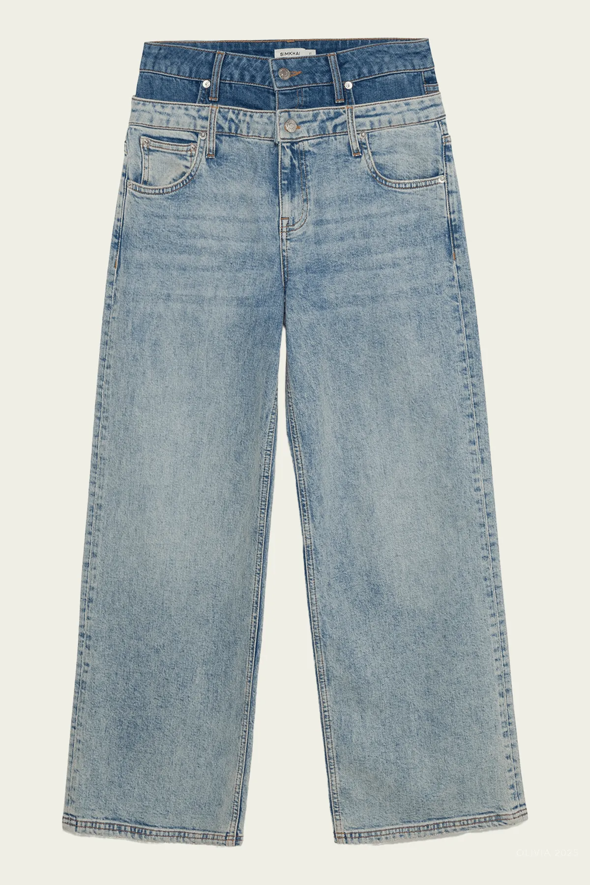 Kove Double Waistband Jean in Blue