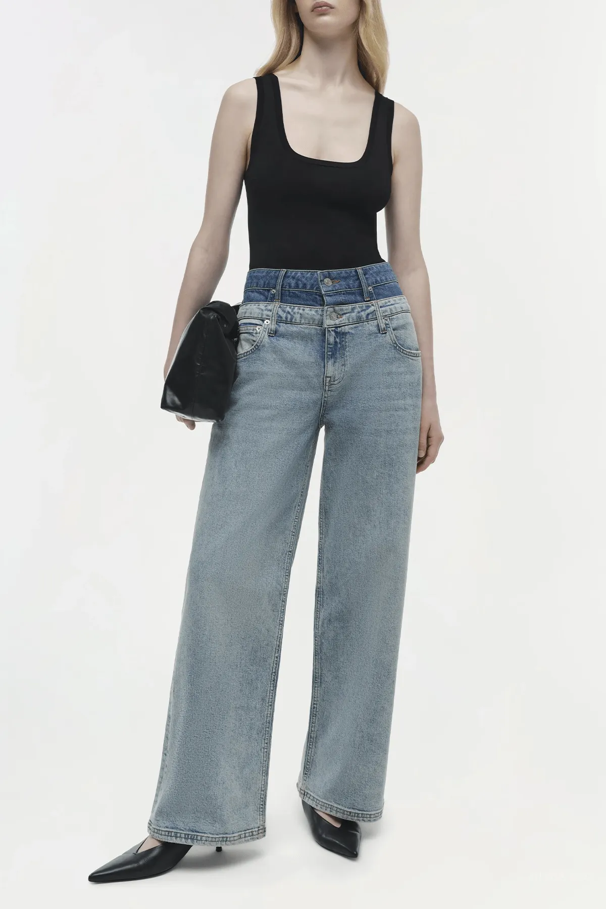 Kove Double Waistband Jean in Blue