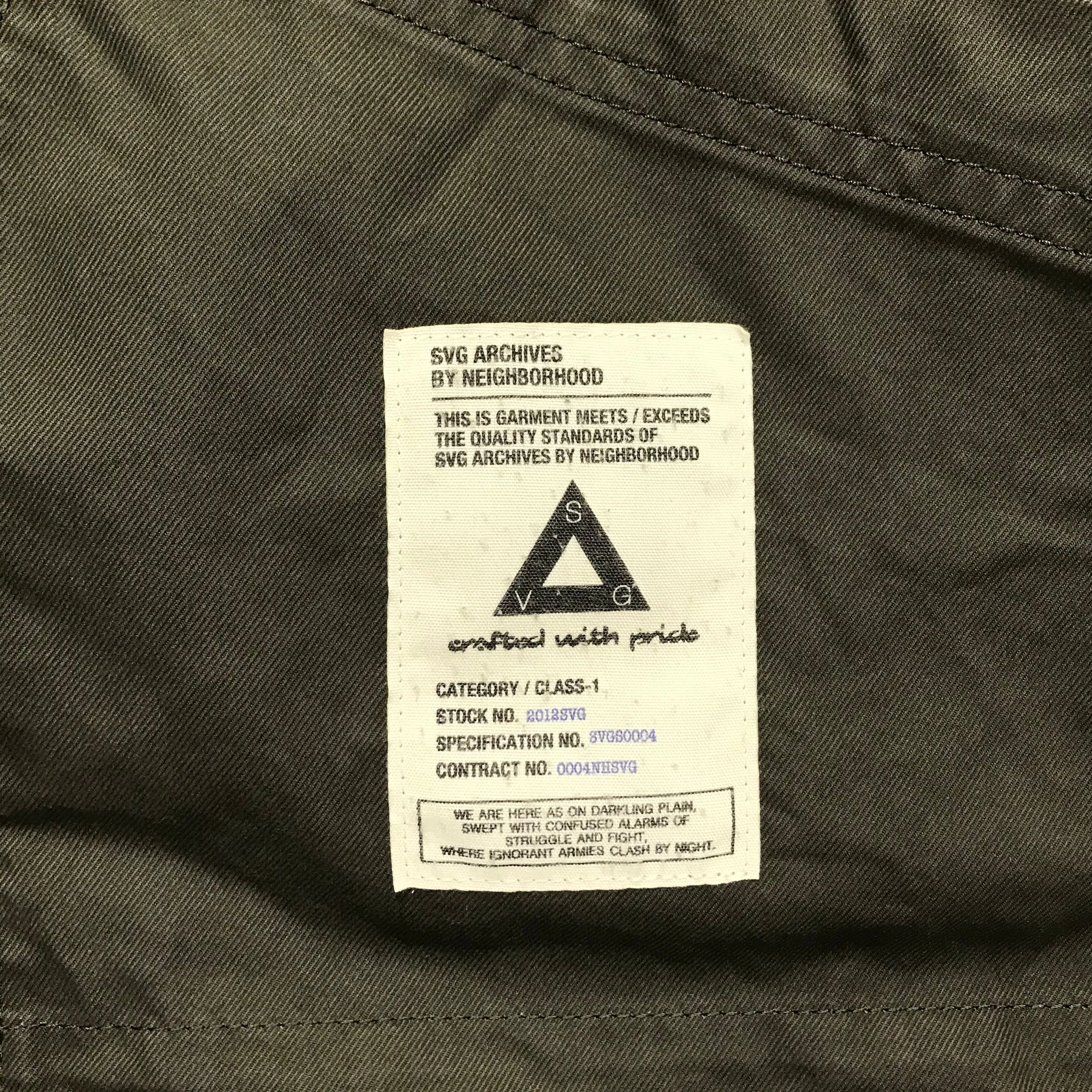 [L] Neighborhood 12AW SVG Archives 2W Lab Coat CE-Jacket
