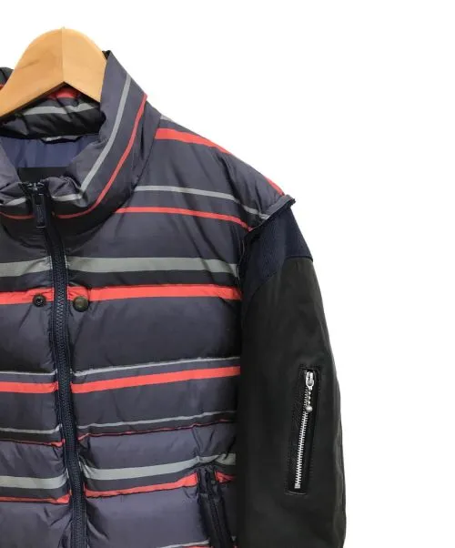 [L] Undercover Leather Sleeve Puffer Down Jacket